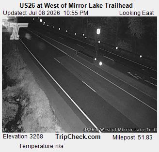 US26 at West of Mirror Lake Trailhead